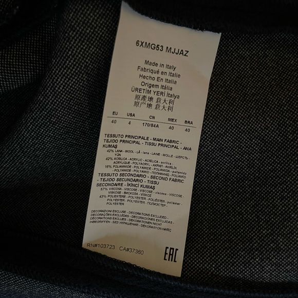 ARMANI COLLEZIONI Women’s Blazer Single Button Jacket NWT - Picture 11 of 11